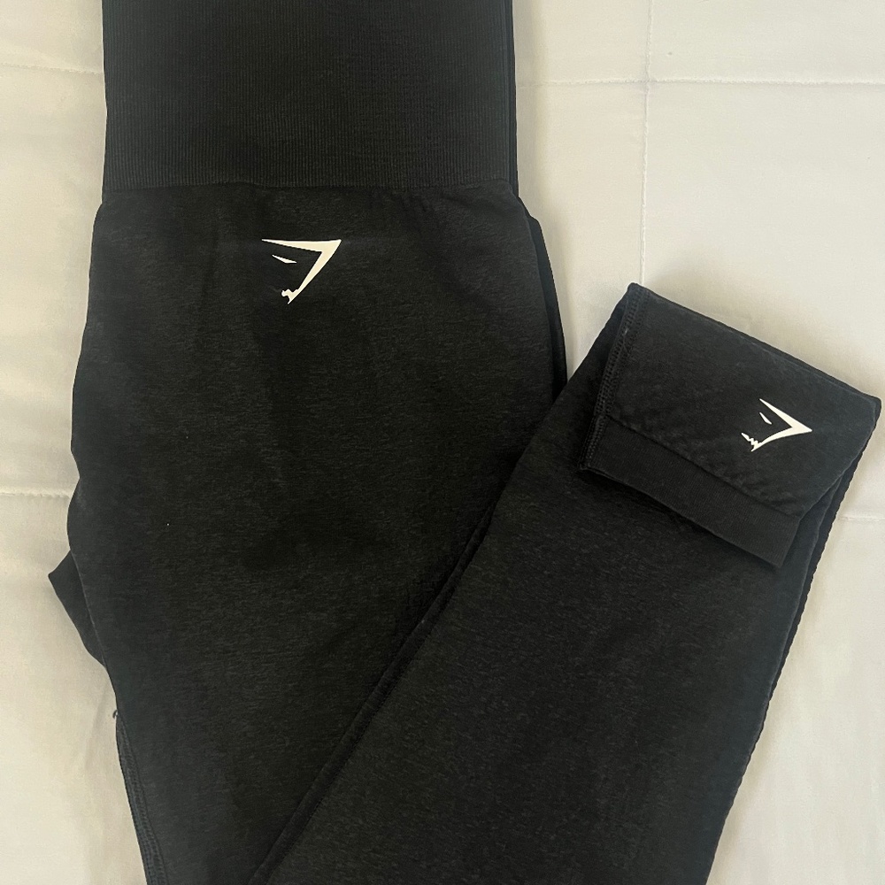 Gymshark Vital Seamless 2.0 Leggings - Smokey Grey Marl Size L